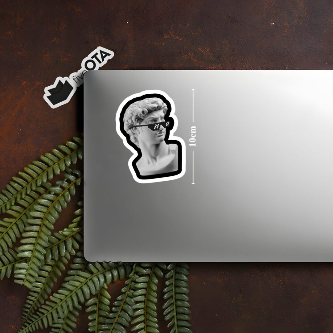 David Statue Thug Life Sticker