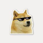 Doge Thug Life Meme Sticker