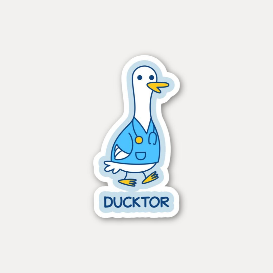Ducktor Medical Duck Animal Sticker