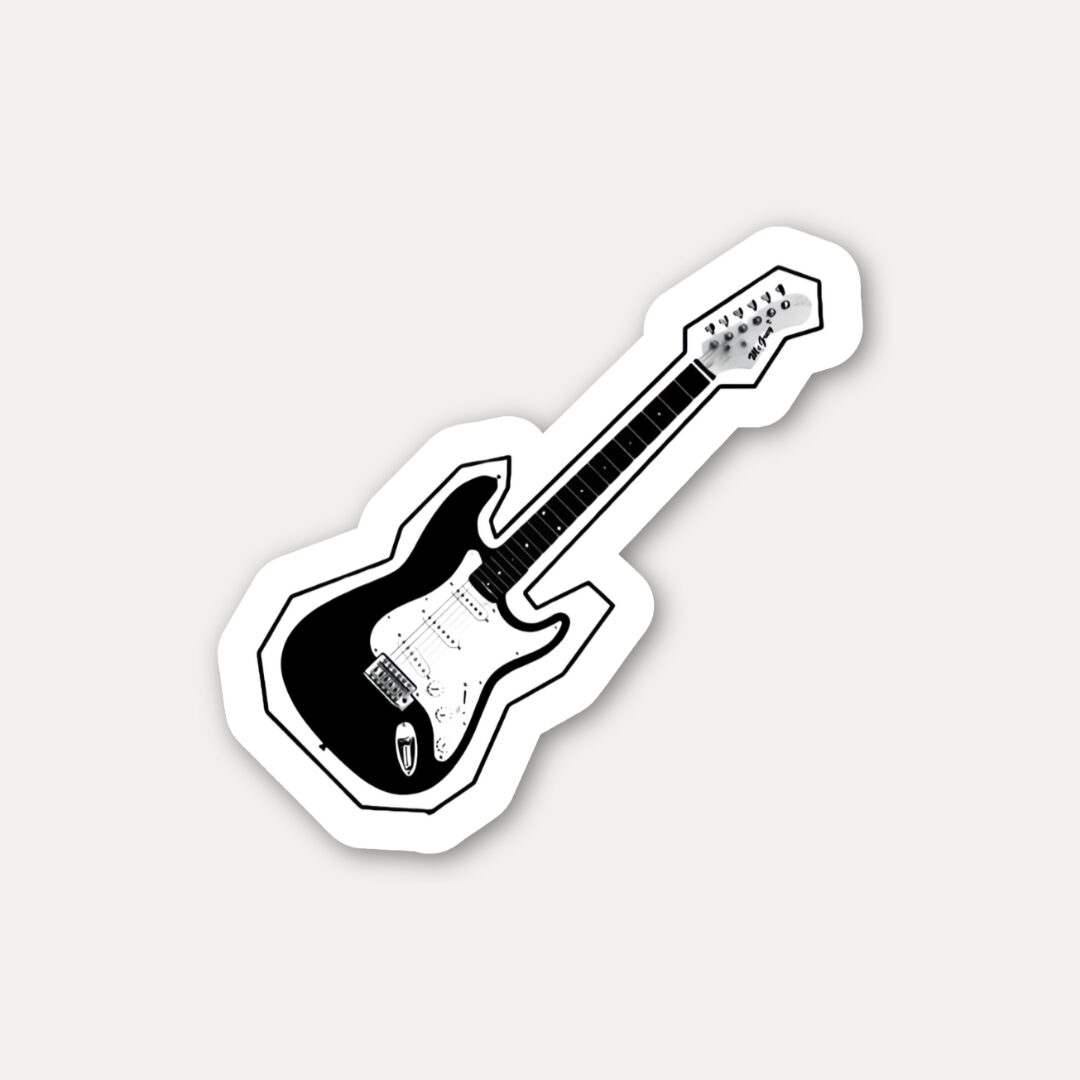 Electric Guitar Music Sticker
