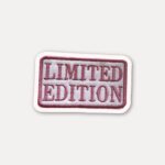 Limited edition embroidered stickers
