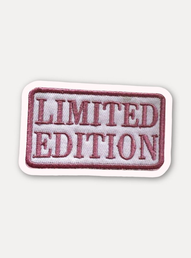 Limited edition embroidered stickers