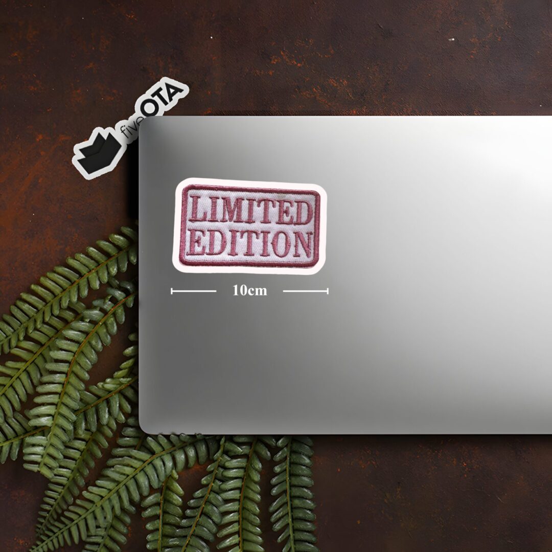 Limited edition embroidered stickers