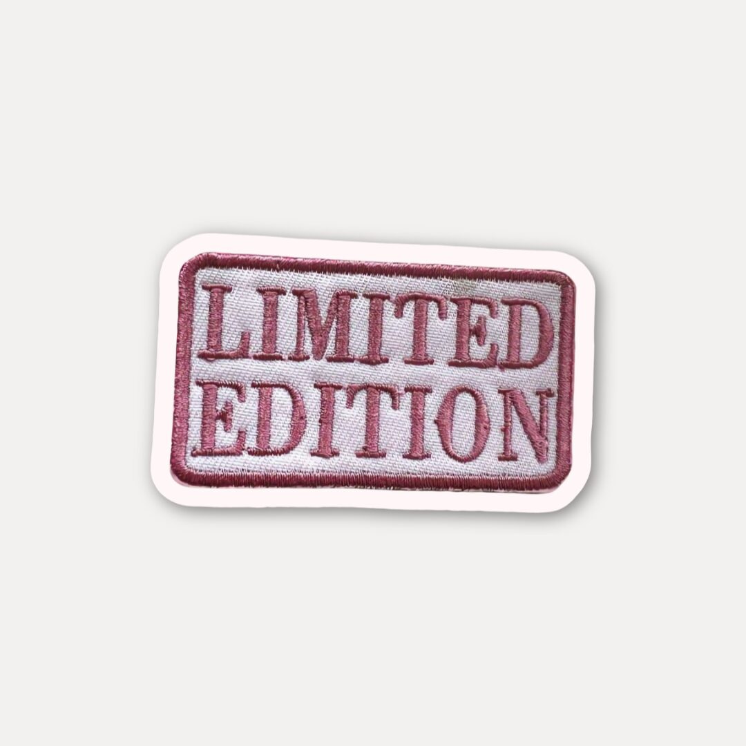 Limited edition embroidered stickers