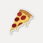 Melting Pepperoni Pizza Sticker