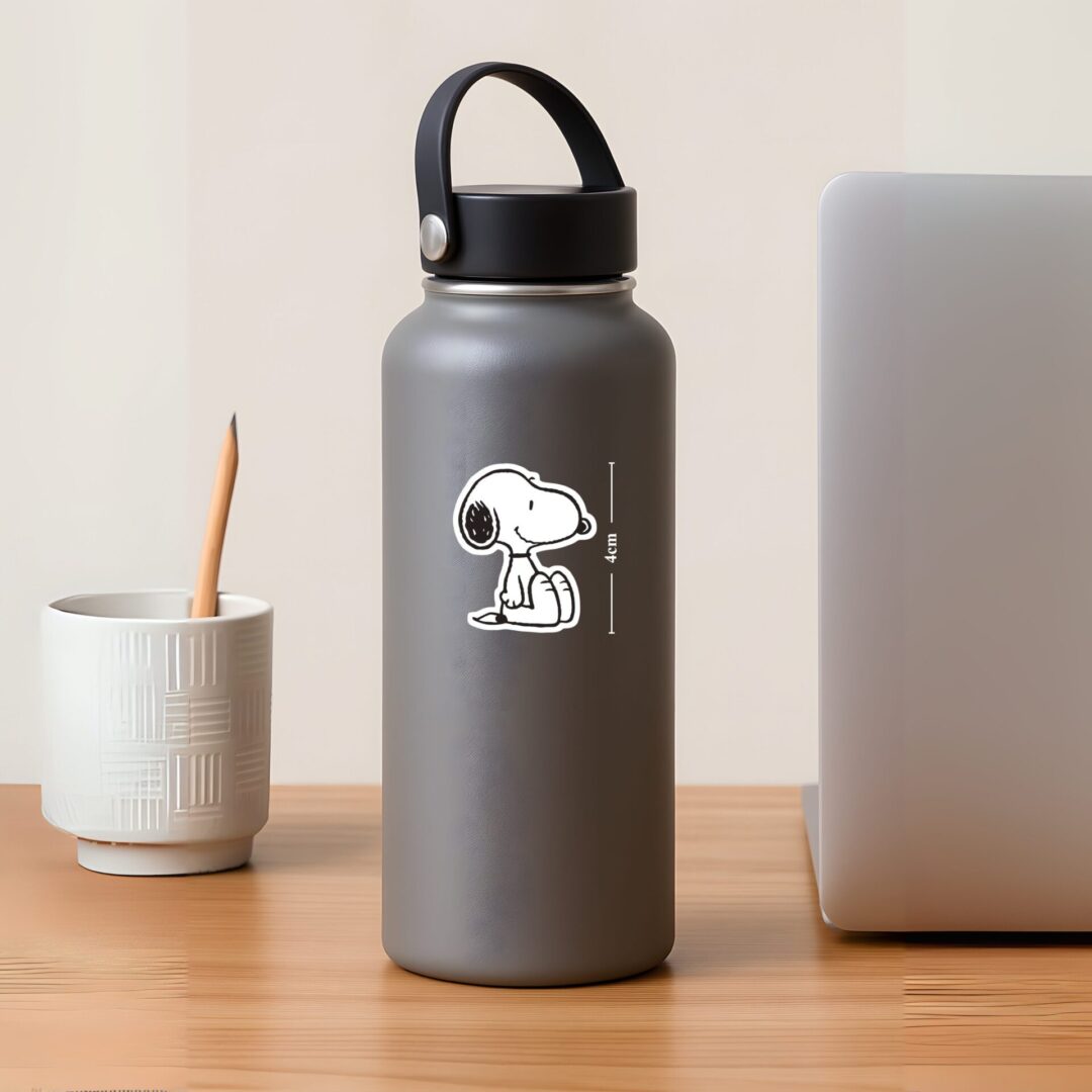Minimalist Snoopy Sitting Sticker