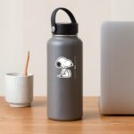 Minimalist Snoopy Sitting Sticker