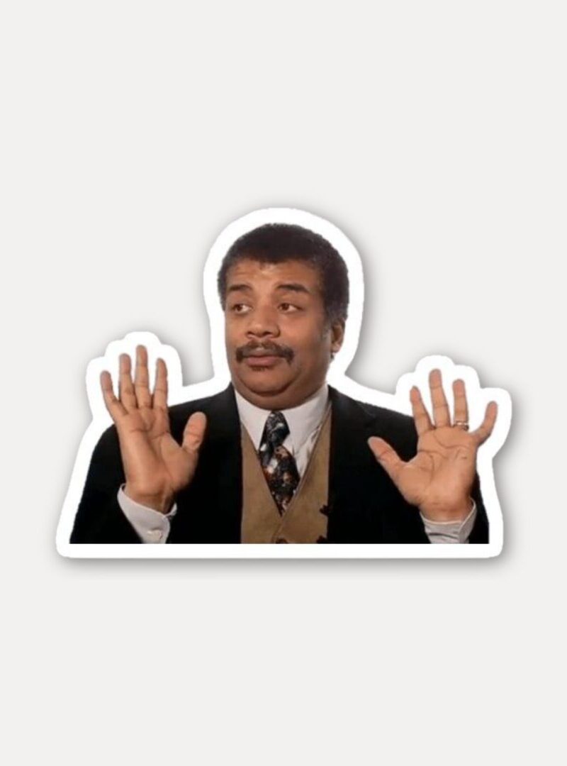 Neil deGrasse Tyson Reaction Meme Sticker