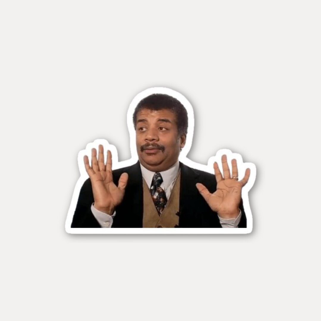 Neil deGrasse Tyson Reaction Meme Sticker