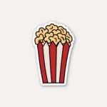 Popcorn Bucket Snack Sticker