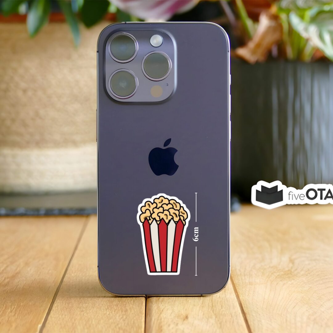 Popcorn Bucket Snack Sticker
