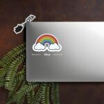 Rainbow Clouds Color Sticker