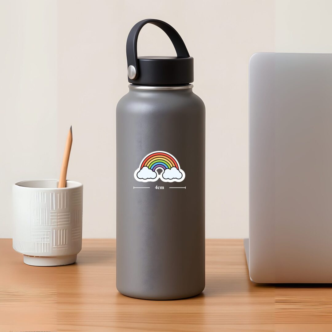 Rainbow Clouds Color Sticker