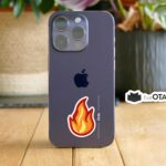 Red flame embroidered stickers