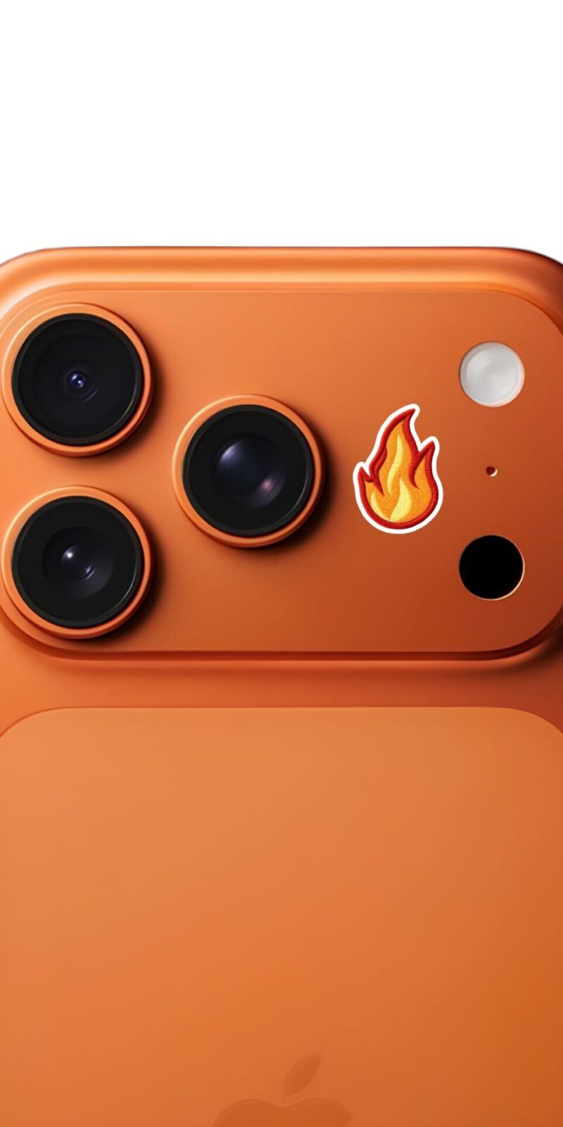 fiveOTA vinyl stickers featuring Red flame embroidered stickers for laptops and bottles