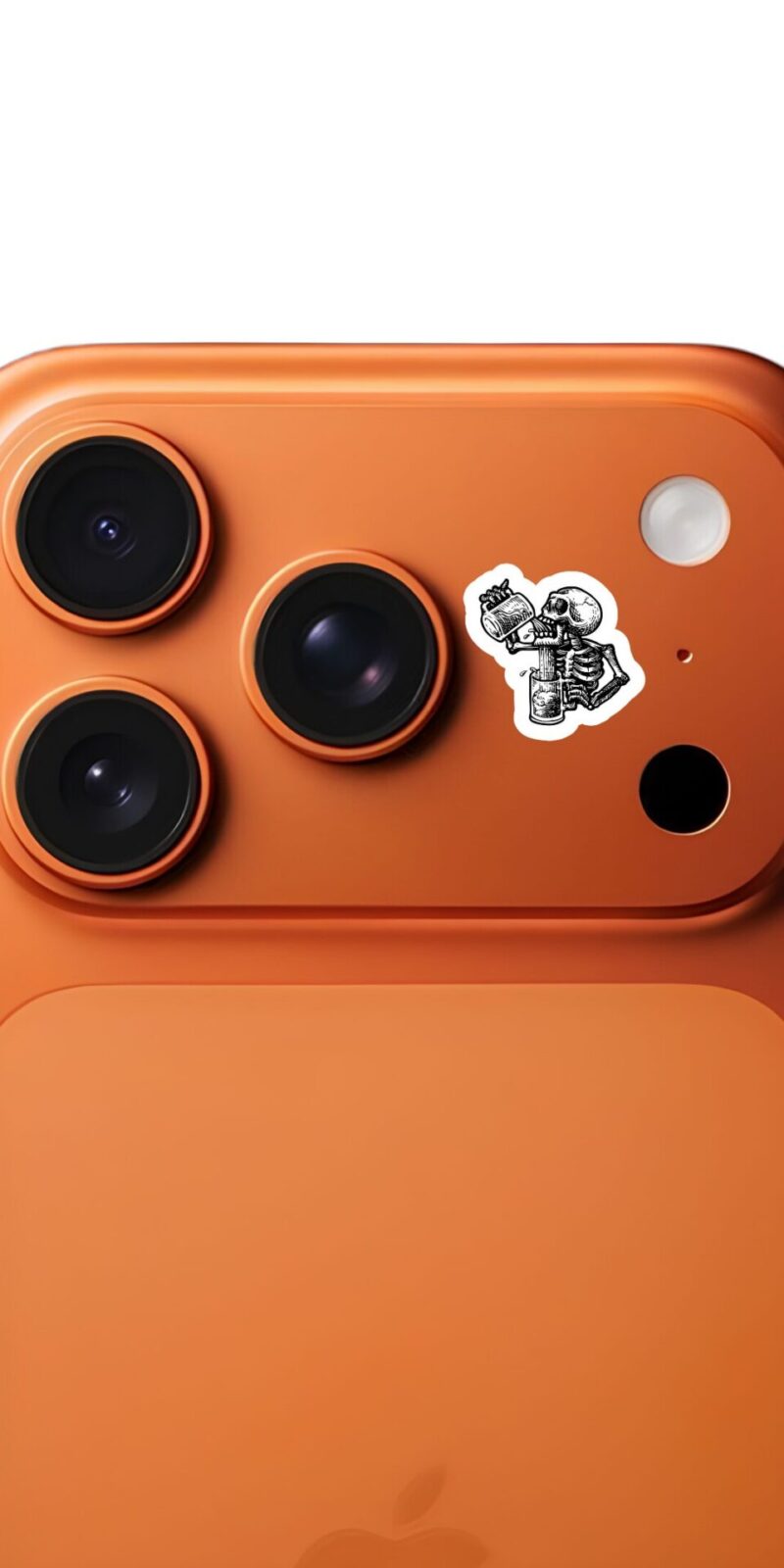 fiveOTA vinyl stickers featuring Skeleton Drinking Beer Sticker for laptops and bottles