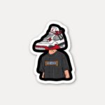 Sneaker Head Air Jordan Sticker