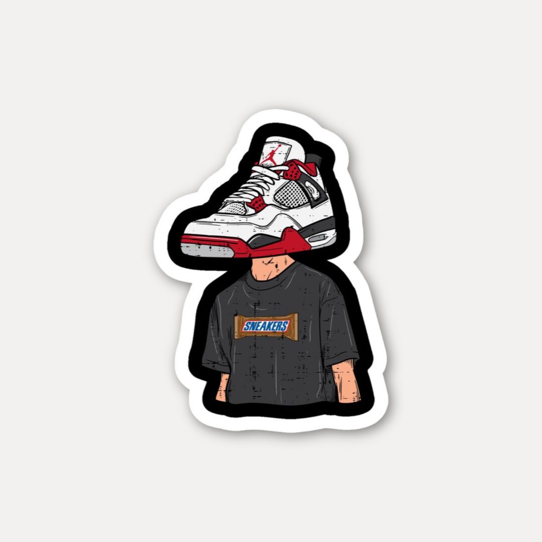 Sneaker Head Air Jordan Sticker