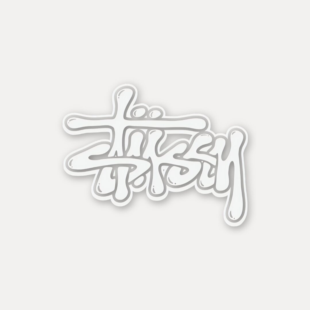 Stussy Style Graffiti Logo Sticker