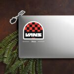Vans Red Checkerboard Logo Sticker